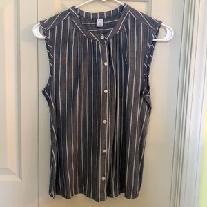 striped business womens top